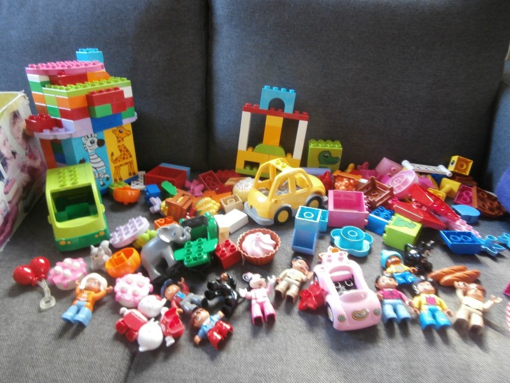 duplo lego dinosaurus minnie mouse marktkraam bouwdoos taart, Ophalen of Verzenden, Zo goed als nieuw, Meerdere sets, Duplo