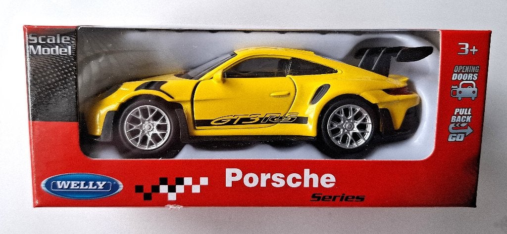 Welly Porsche 911 GT3 RS, deuren kunnen open, Ophalen, Nieuw, Auto