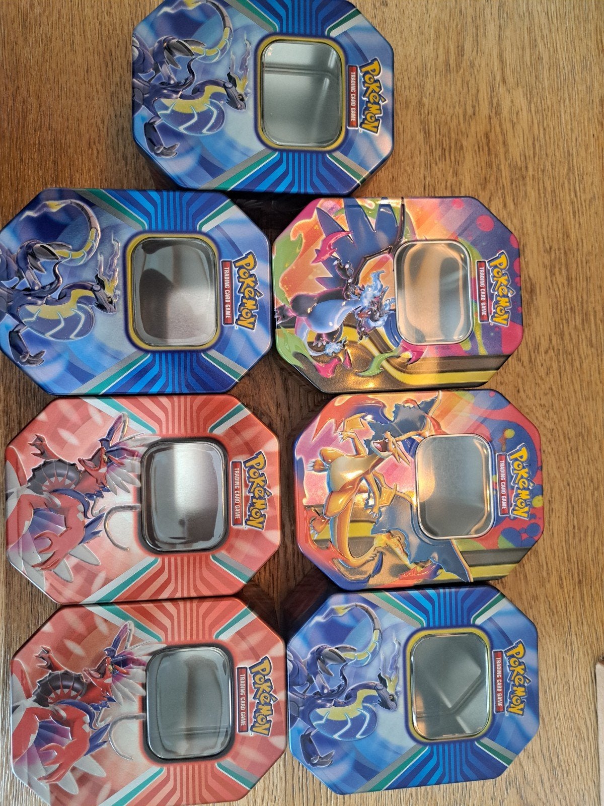 Pokémon 7 Lege EX Tins, Hobby en Vrije tijd, Verzamelkaartspellen | Pokémon, Ophalen of Verzenden, Overige typen