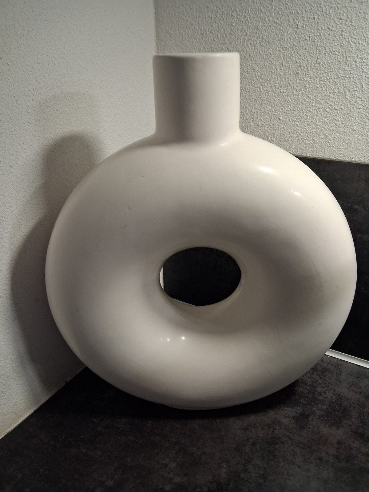 bloemen vaas  1 keer gebruikt, Overige materialen, Ophalen of Verzenden, Zo goed als nieuw, Wit