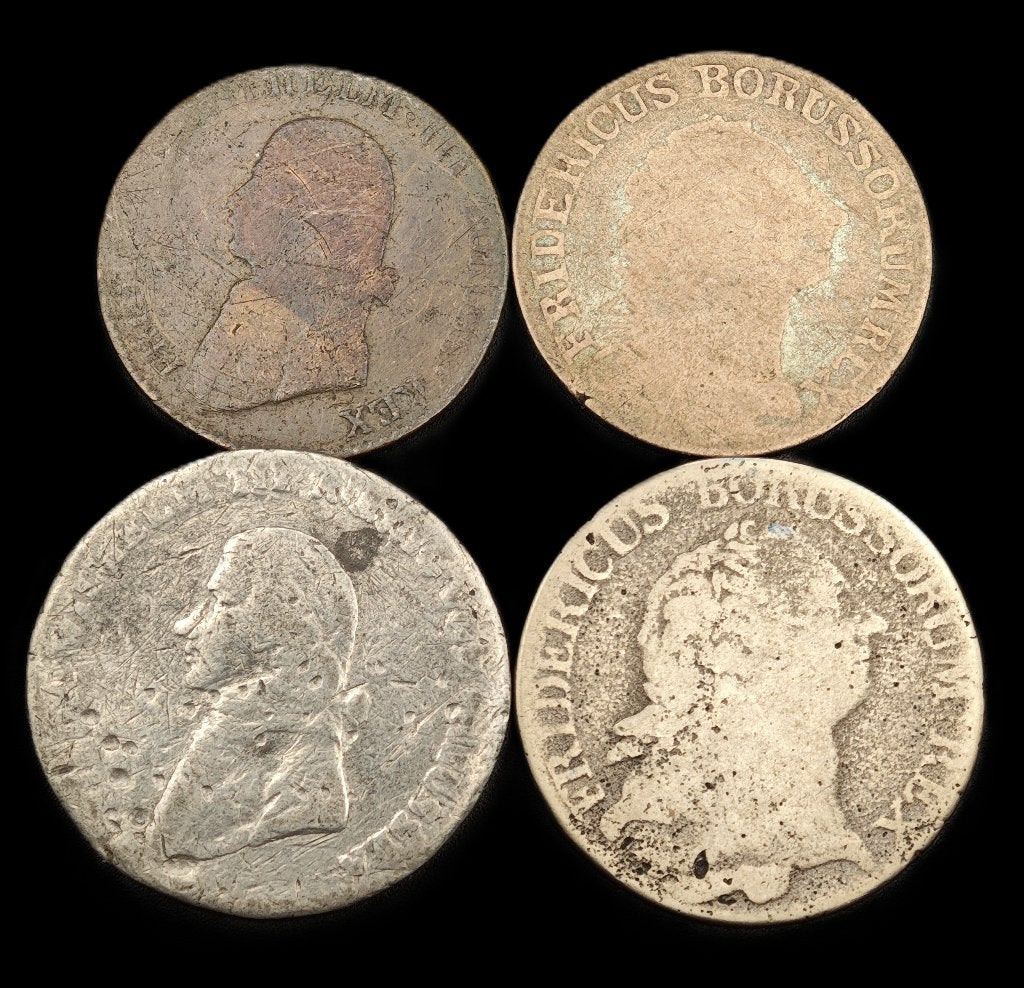 4x Zilveren munt Pruissen, Ophalen of Verzenden, Duitsland, Setje, Zilver