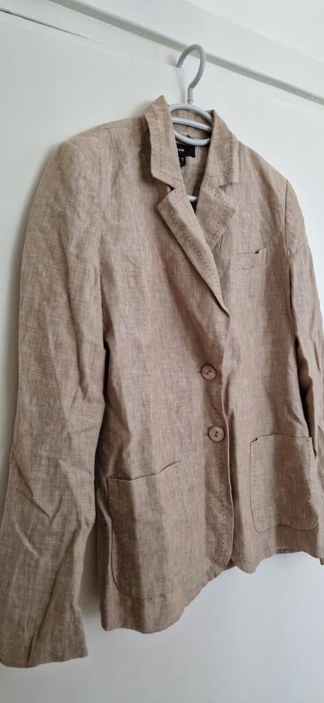 Linnen damescolbert, H&M, maat, Kleding | Dames, Jasjes, Kostuums en Pakken, Maat 38/40 (M), H&M, Overige kleuren, Ophalen of Verzenden