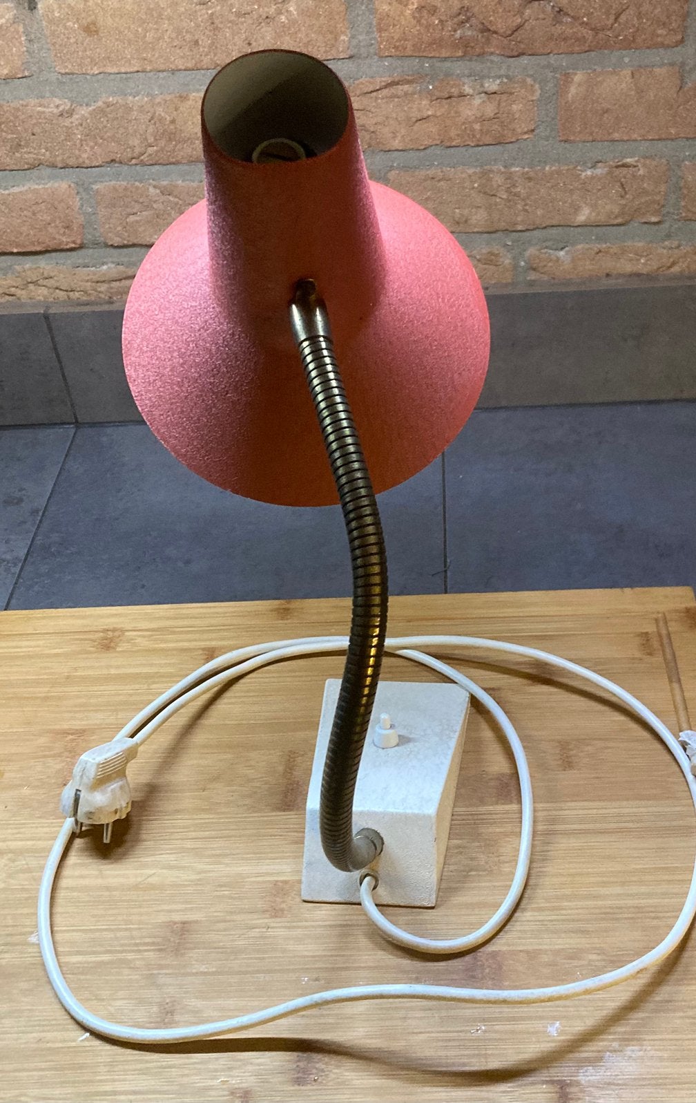 RETRO DESIGNER SIS vintage lamp.50er jaren Heksenhoed lamp, Verzenden, Zo goed als nieuw, Vintage