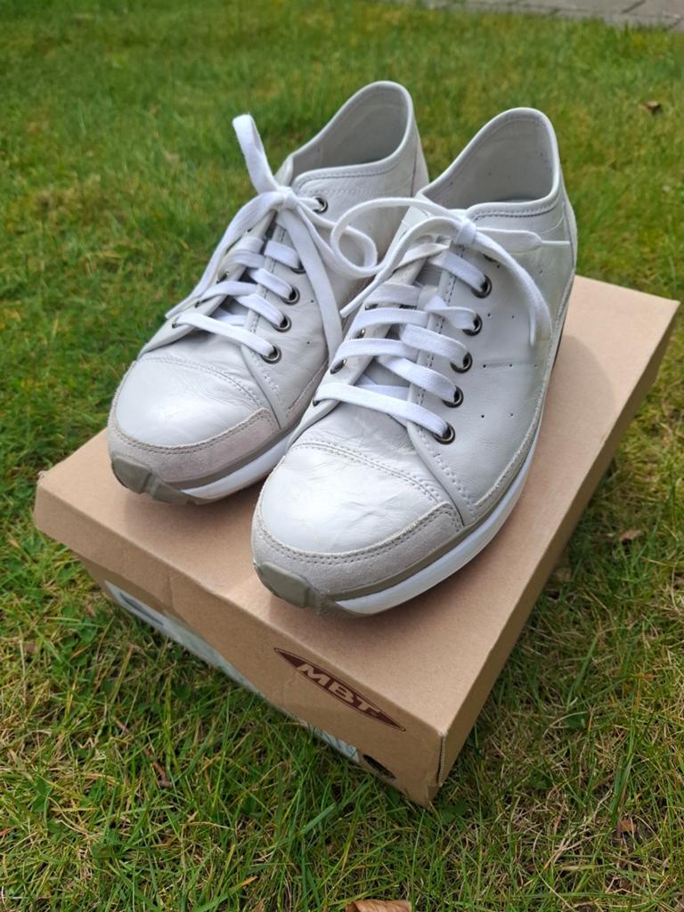MBT Nafasi Witte Leren Sneakers, Wit, Ophalen of Verzenden, MBT, Sneakers of Gympen