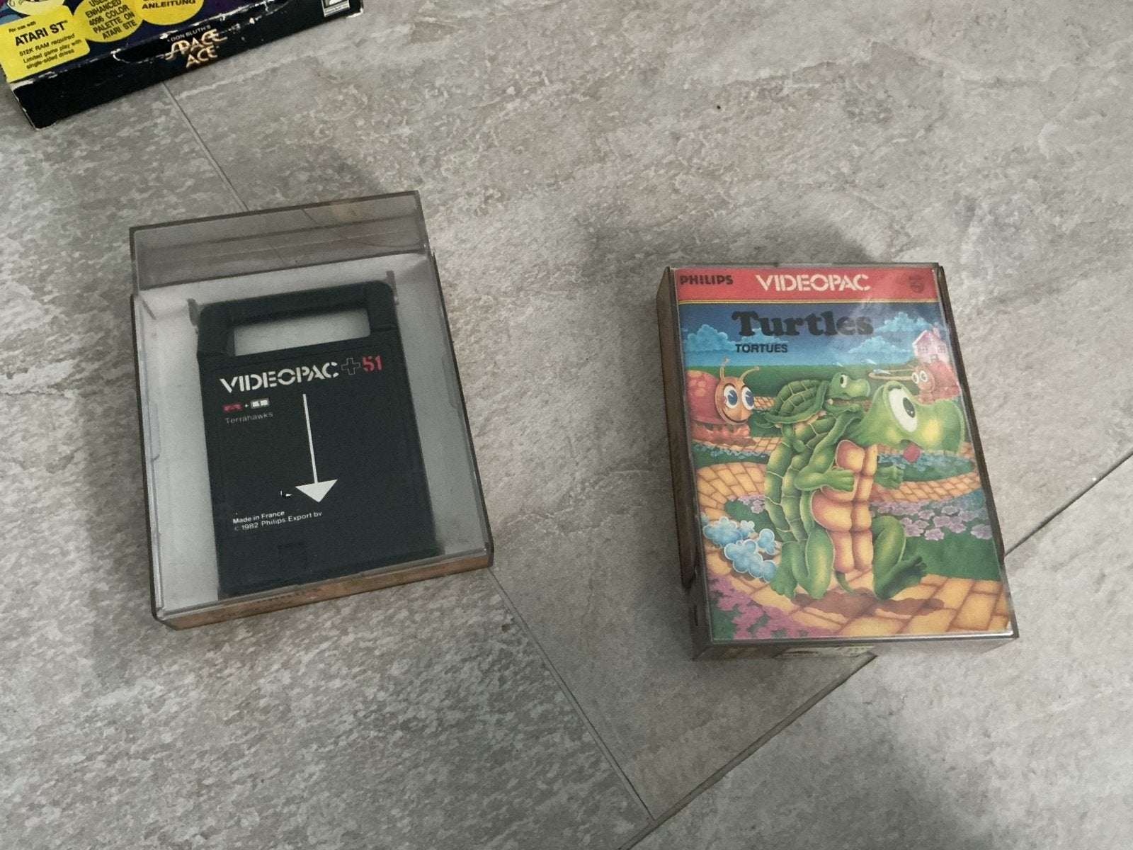 Philips Videopac Spellen: Terrahawks en Turtles, Avontuur en Actie, Gebruikt, 1 speler, Ophalen of Verzenden