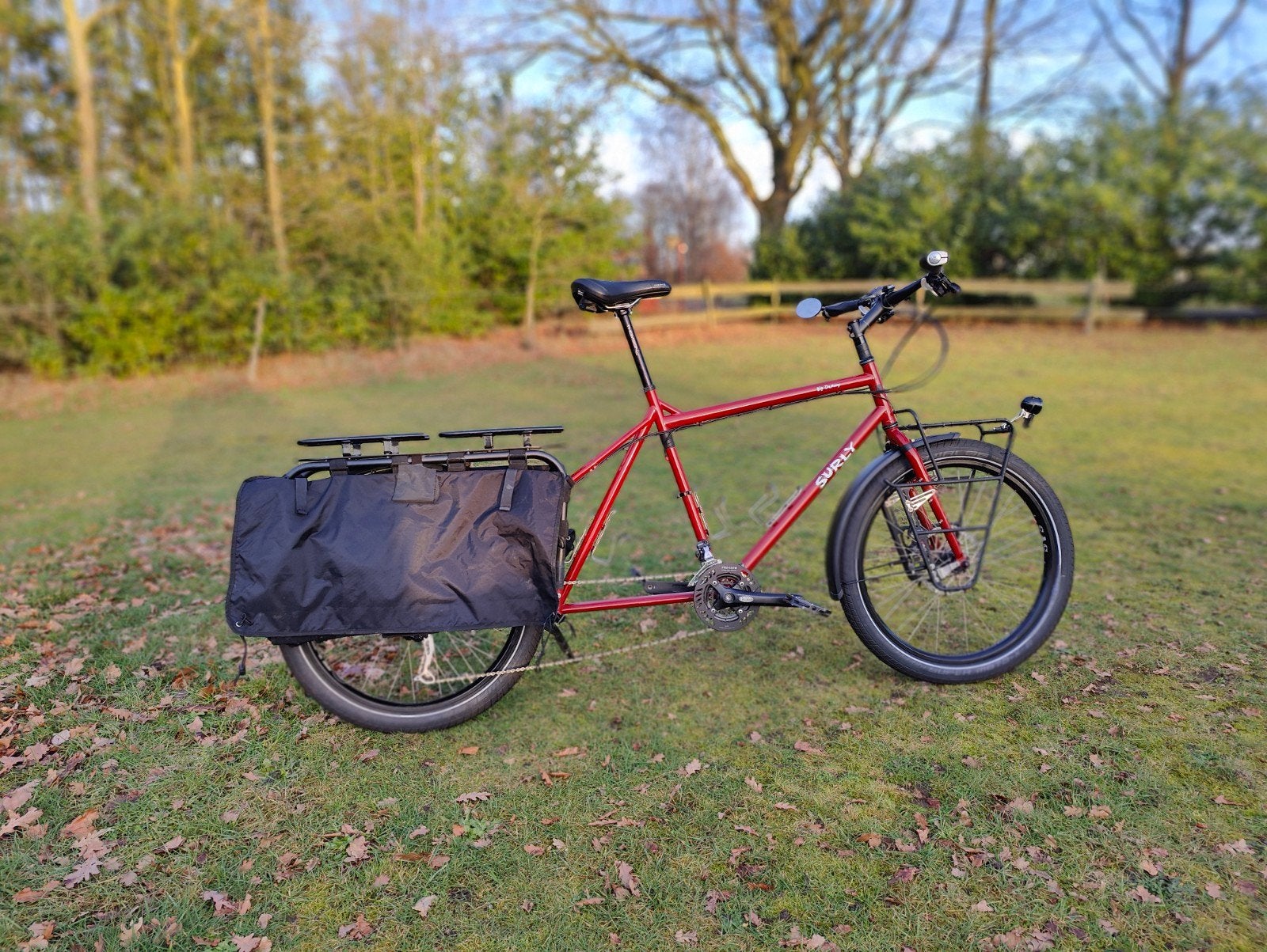 Surly Big Dummy XL perfecte rijklare staat dropper gratis!, Fietsen en Brommers, Fietsen | Bakfietsen, Ophalen, Goederen