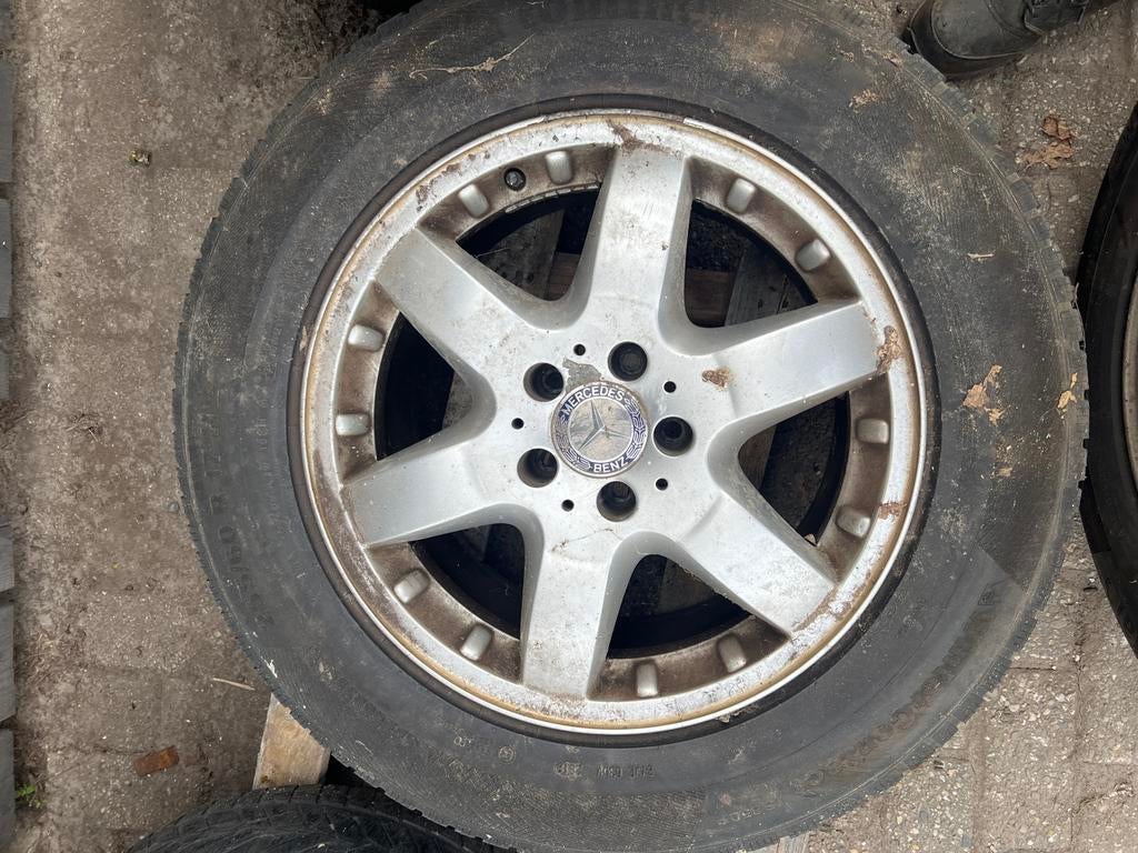 Mercedes Velgen met Banden - 255/60 R17, Ophalen, Gebruikt, 255 mm, Banden en Velgen