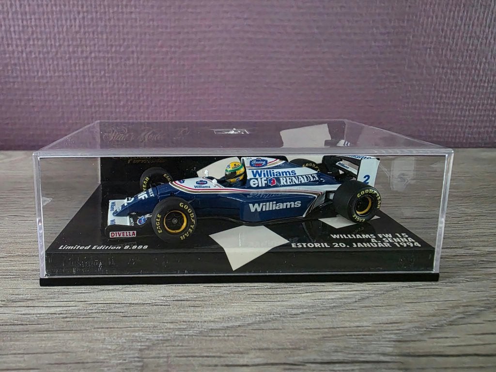 1/43 F1 A.Senna Williams FW15 Estoril 1994 L.E., Ophalen of Verzenden, Gebruikt, Formule 1