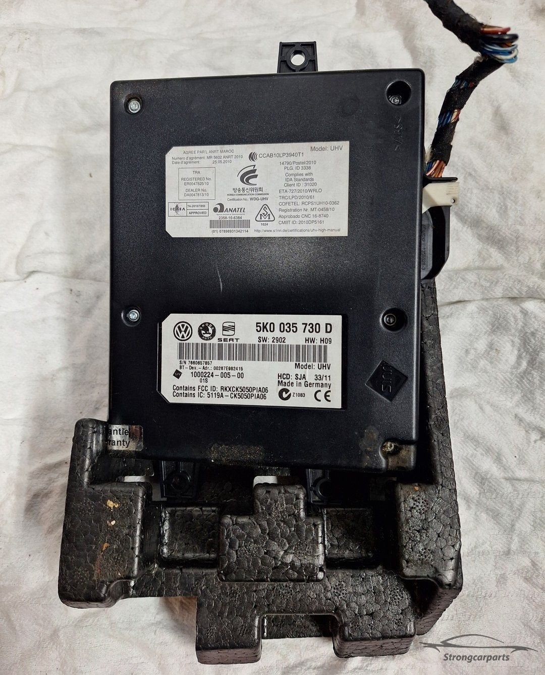Bluetooth Module 5K0035730D VW Golf 6 VI inclusief schuim, Auto diversen, Autoradio's, Ophalen of Verzenden