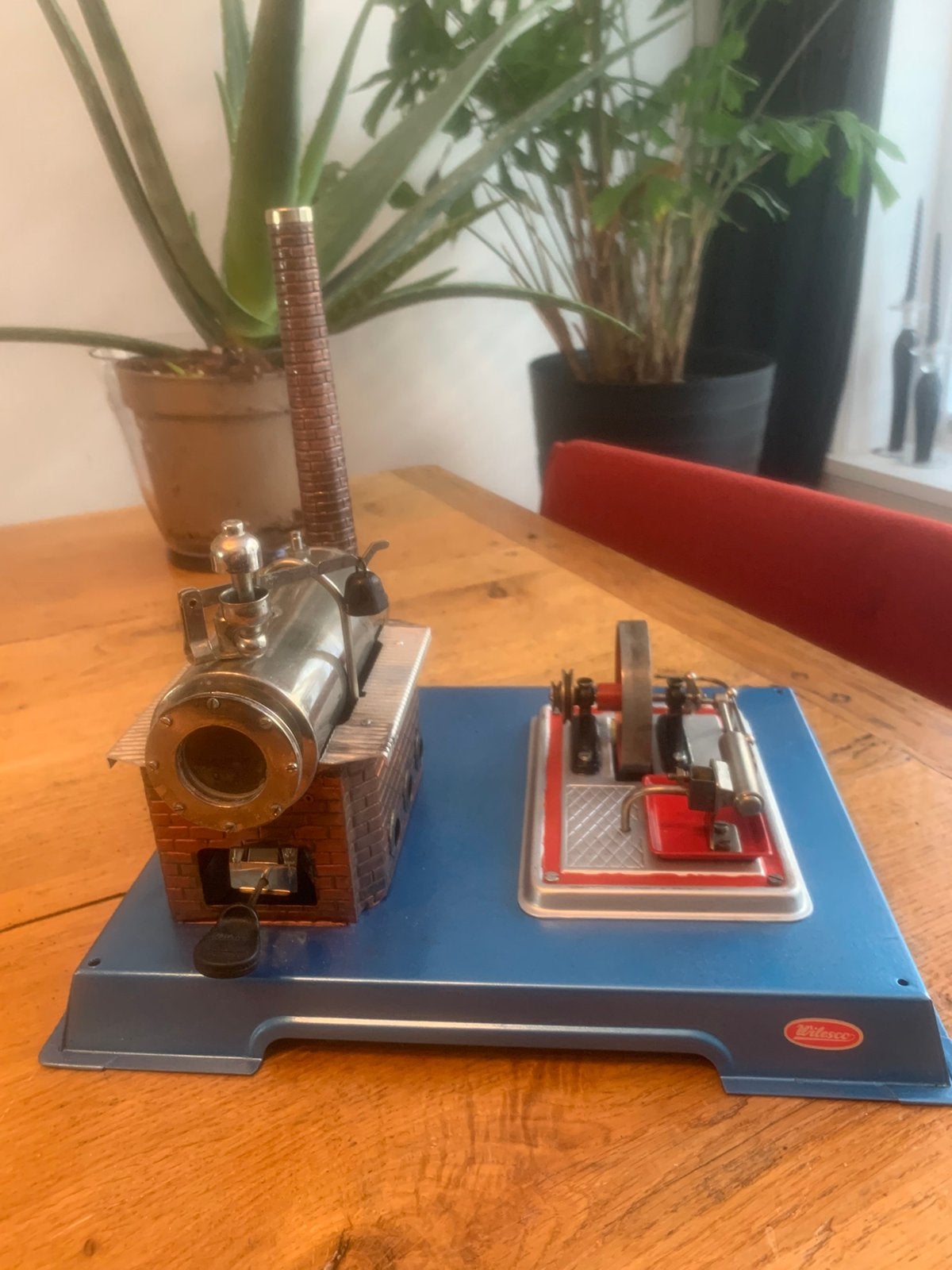 Wilesco  d12 stoommachine, Ophalen of Verzenden, Zo goed als nieuw, Groter dan 1:32
