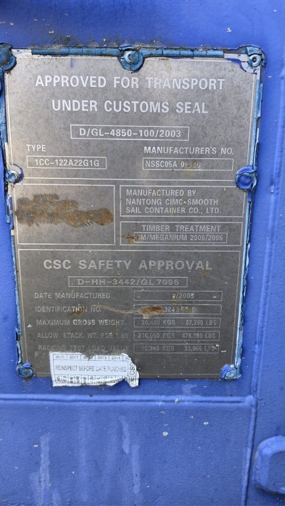Te koop 20ft container, Ophalen