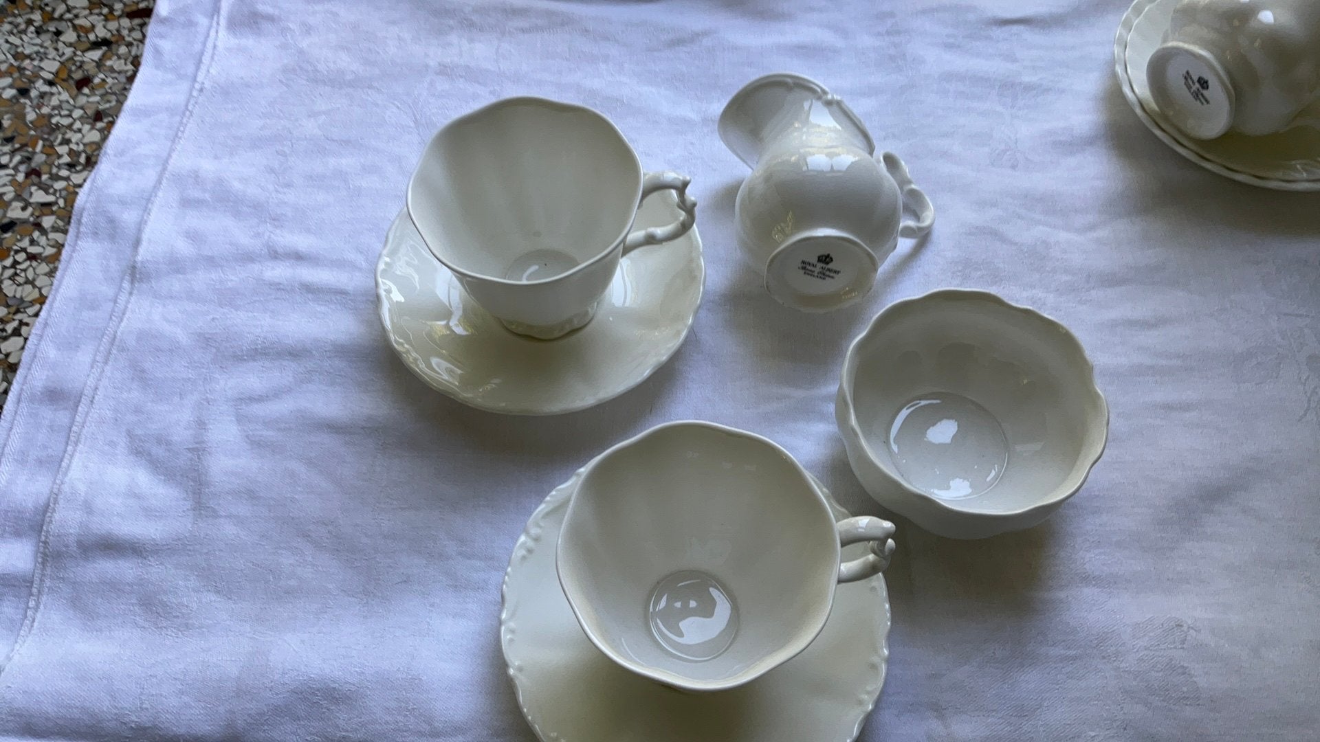 Royal albert gossamer, thee kop en schotels ,roomstel, Ophalen of Verzenden