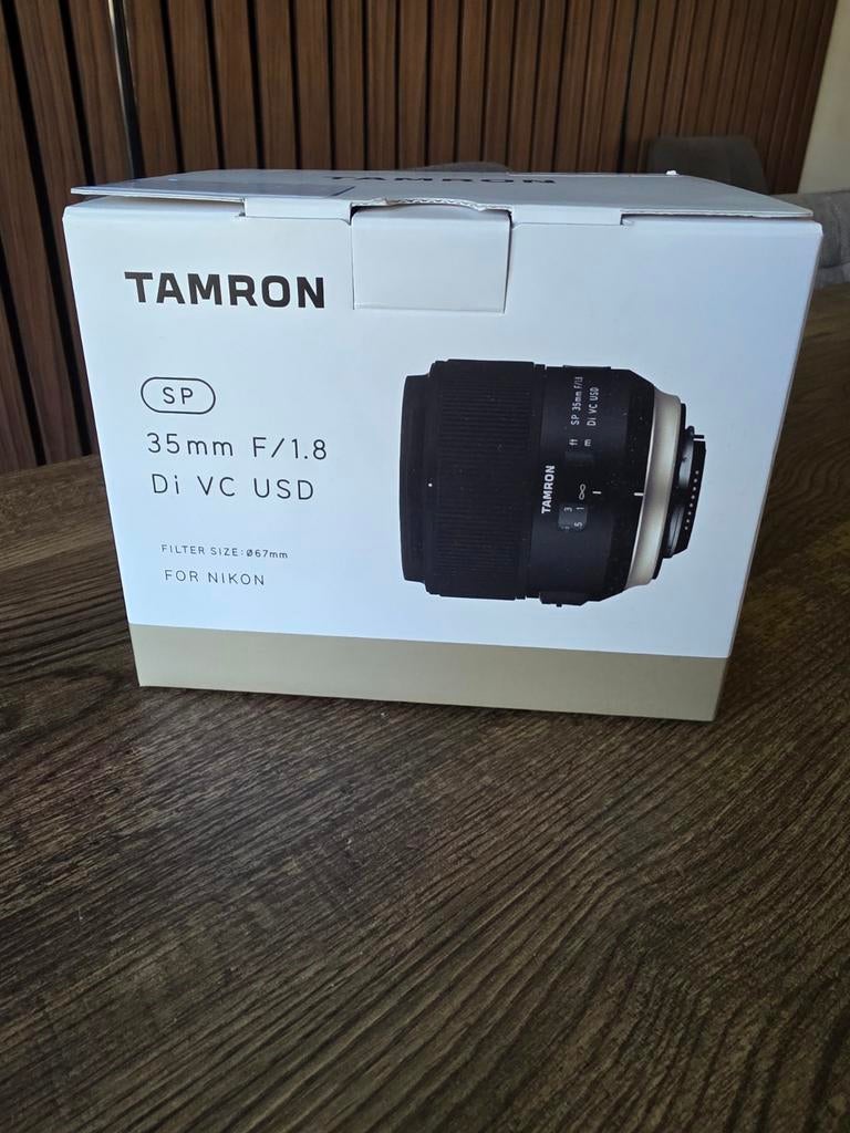 Tamron 35mm F vatting Nikkon, Audio, Tv en Foto, Fotografie | Lenzen en Objectieven, Ophalen, Zo goed als nieuw, Groothoeklens