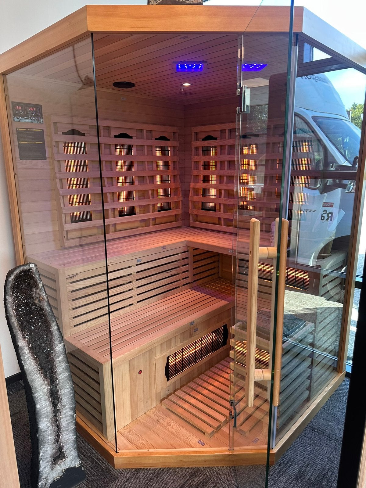 Combi Sauna | Infrarood + Finse Kachel | Showmodel OP = OP