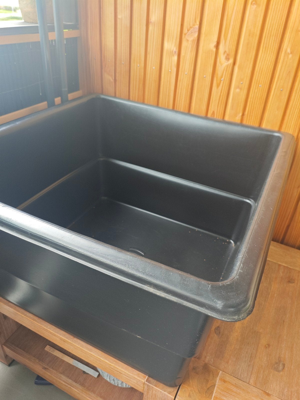 Heissner vijverbak 75x75x45 cm - Gebruikt, Ophalen