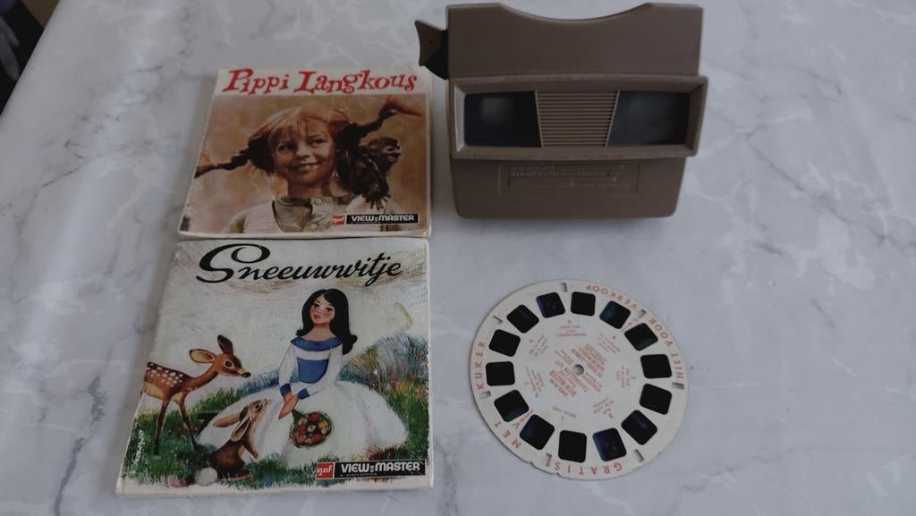 Viewmaster vintage Sneeuwwitje Pipi langkous jaren 70, Ophalen, Gebruikt, Overige onderwerpen