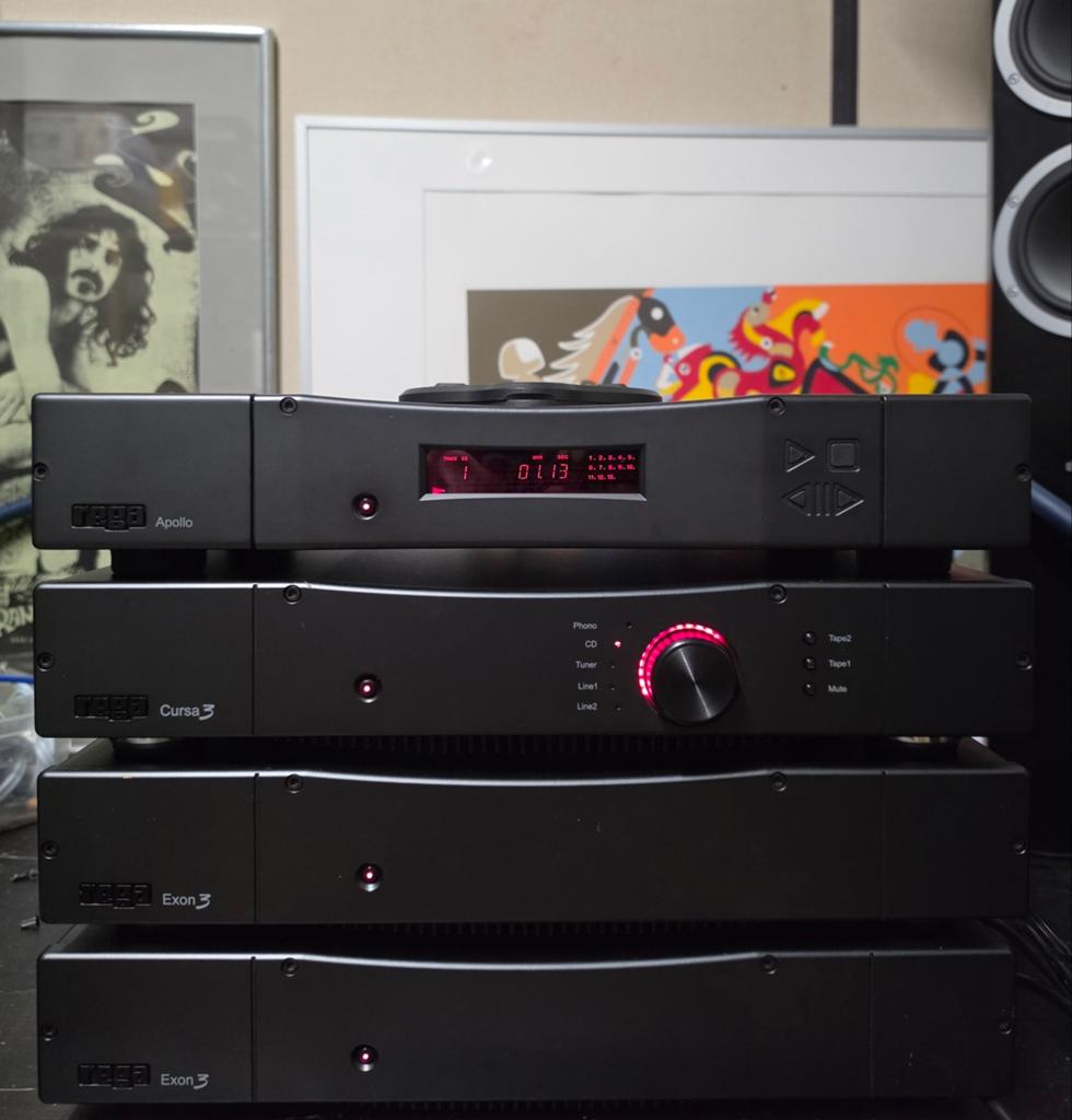 Rega Stereoset: 2x Exon3 mono eind, Mira3, Apollo CD-speler, Gebruikt, Losse componenten, Cd-speler, Ophalen