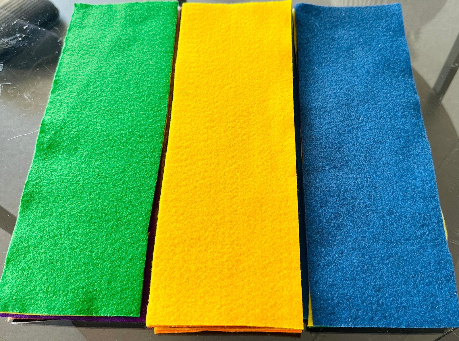 Vilt stroken van restvilt 10x30 cm, Ophalen of Verzenden, Nieuw, Los Vilt