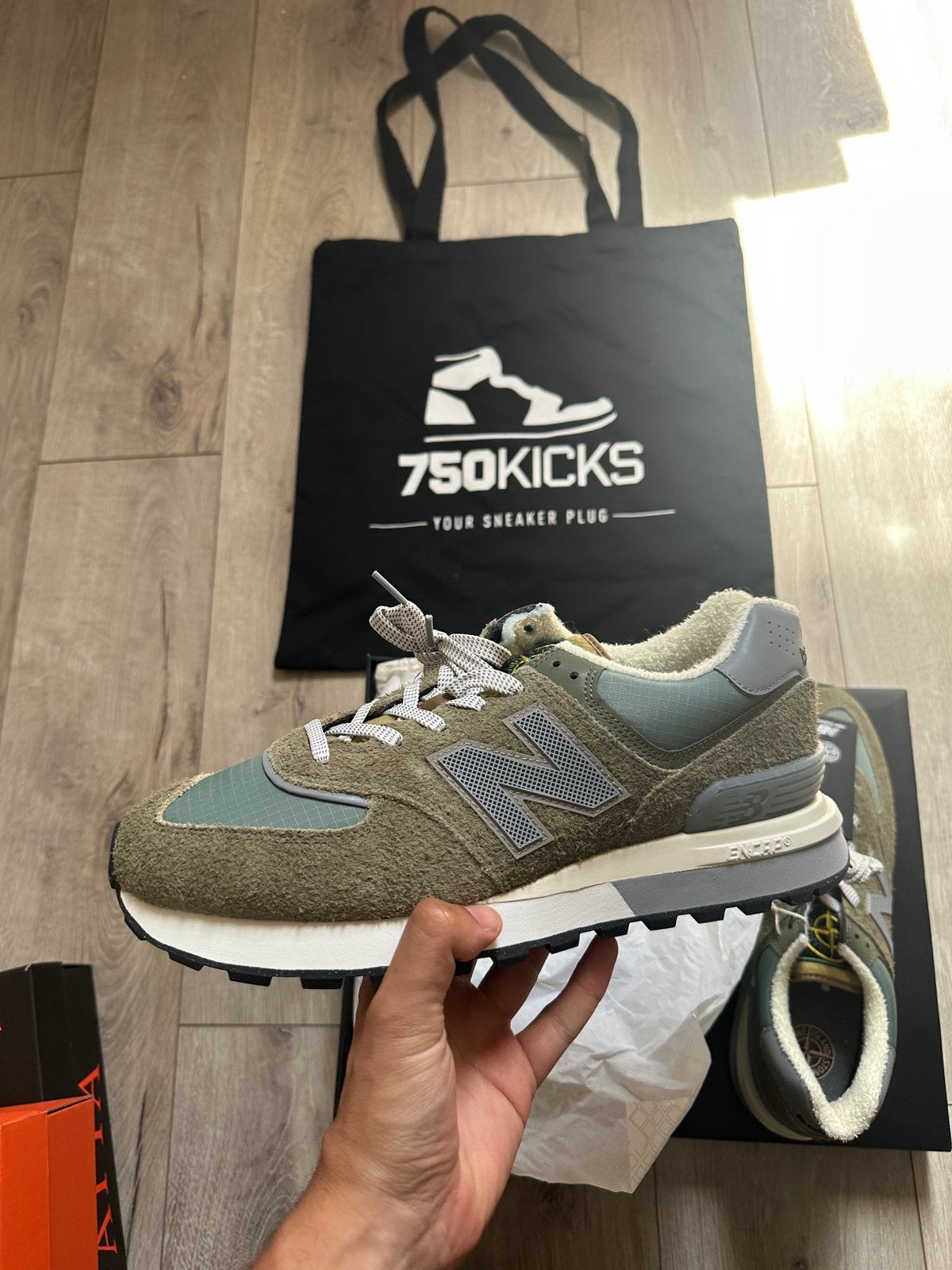 New Balance 574 Legacy Stone Island Green U574LGST EU45,5, Overige kleuren, Nieuw, Ophalen of Verzenden, Sneakers of Gympen