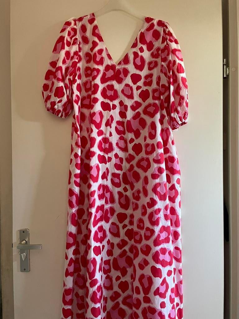 Jurk met print, Kleding | Dames, Maat 42/44 (L), Nieuw, Ophalen of Verzenden, Roze