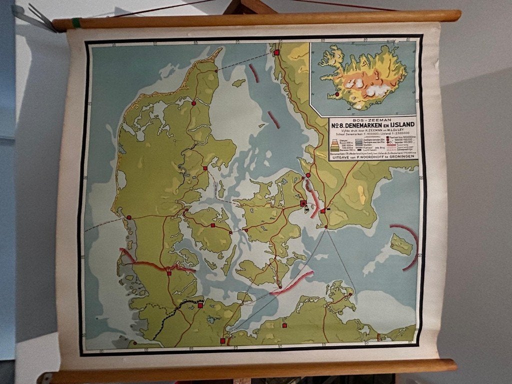 Denemarken en IJsland, Ophalen of Verzenden, Aardrijkskunde