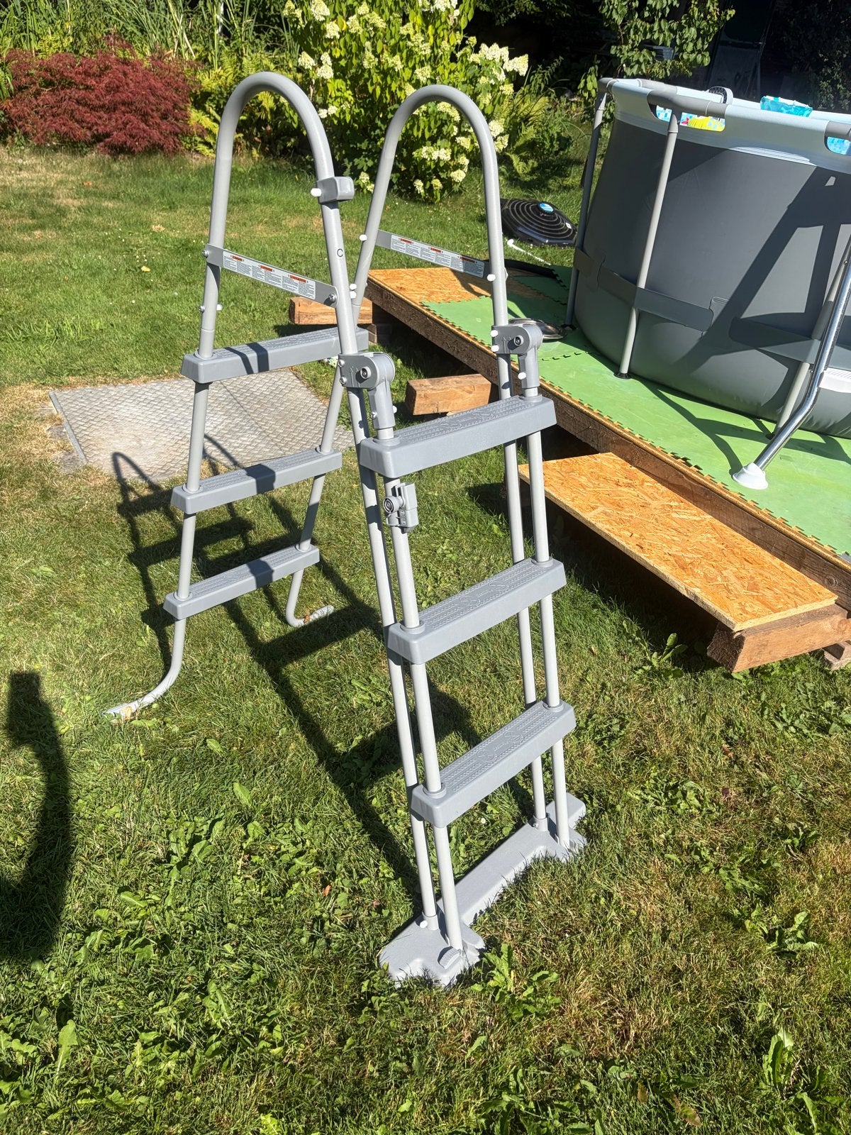 Zwembadladder met ophoog klap functie - Nieuw, Ophalen, Nieuw, Ladder
