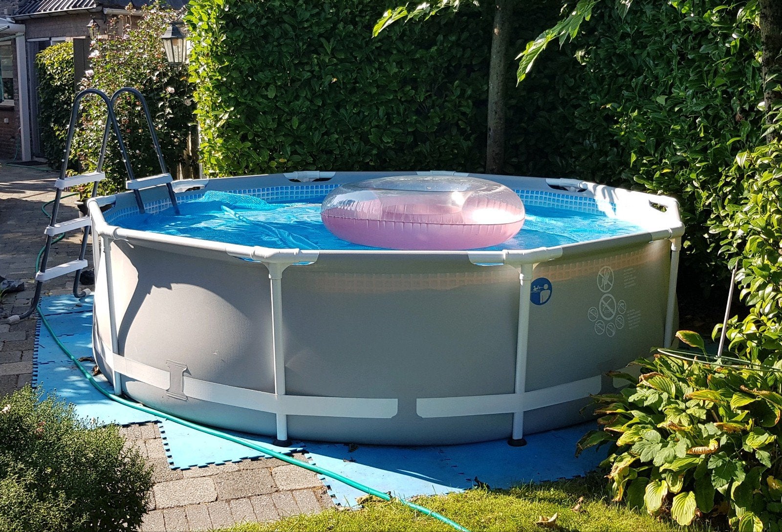 Intex Prism Frame Ø305 | Zoutwatersysteem | Glasfilter |, Tuin en Terras, Zwembaden, Ophalen, Gebruikt, 80 tot 120 cm, Rond