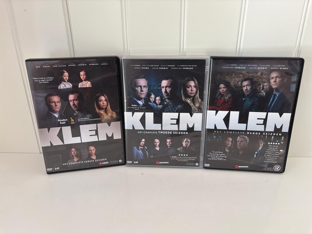 Klem complete serie, seizoen 1 t/m 3 dvd, Boxset, Drama, Ophalen of Verzenden, Zo goed als nieuw