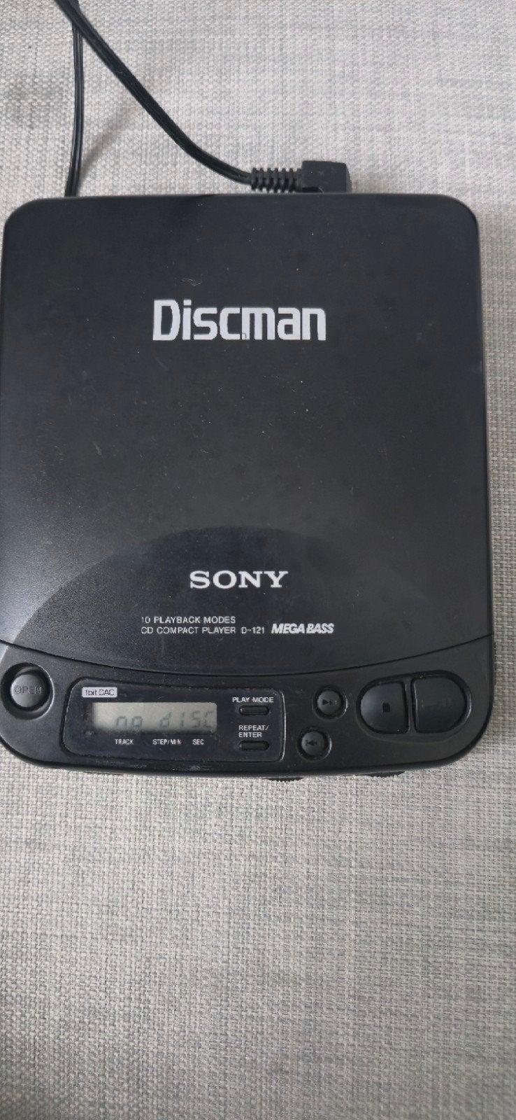 Sony Discman D-121 CD-speler met oplader, Audio, Tv en Foto, Ophalen of Verzenden, Discman