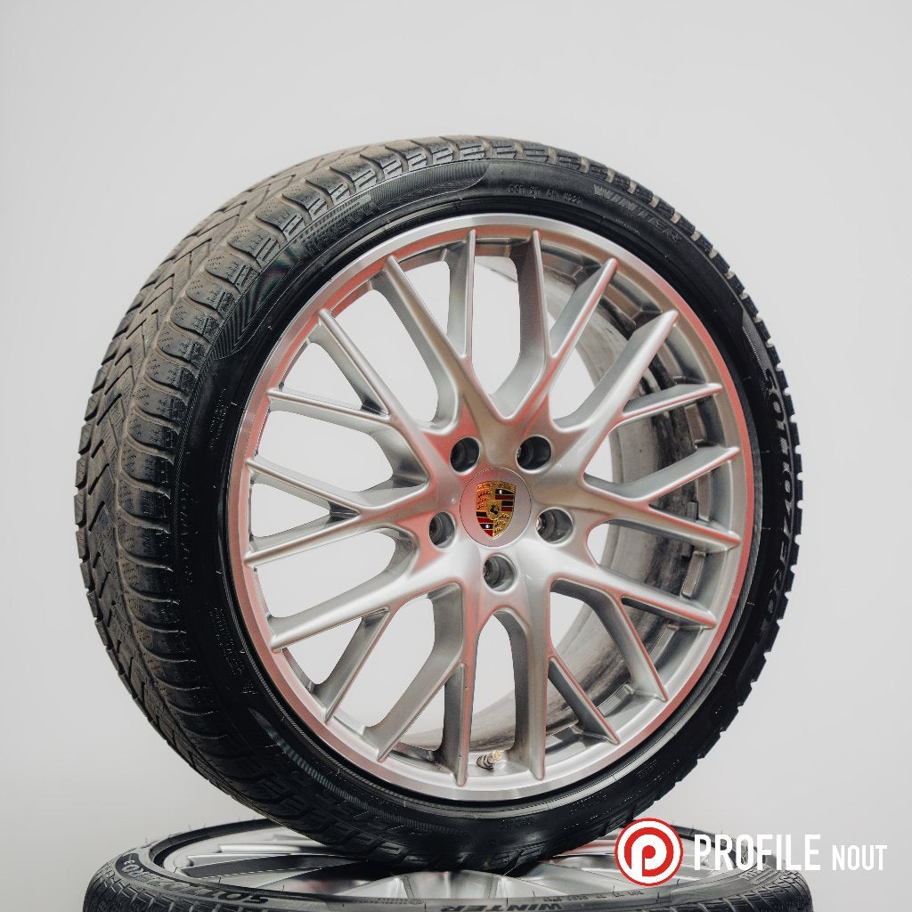 Orig. Porsche Panamera 971 velgen 21 inch + Pirelli winter, Ophalen, Gebruikt, 275 mm, Banden en Velgen