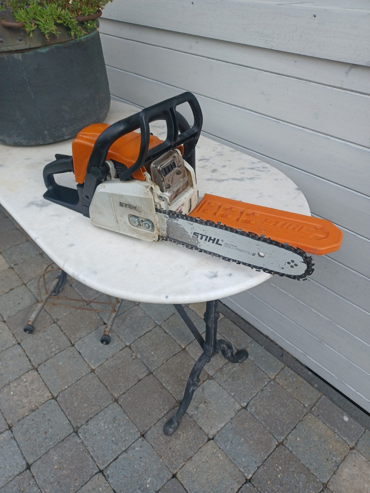 Stihl ms 180 kettingzaag, Tuin en Terras, Hand-tuingereedschap, Ophalen of Verzenden, Gebruikt, STIHL