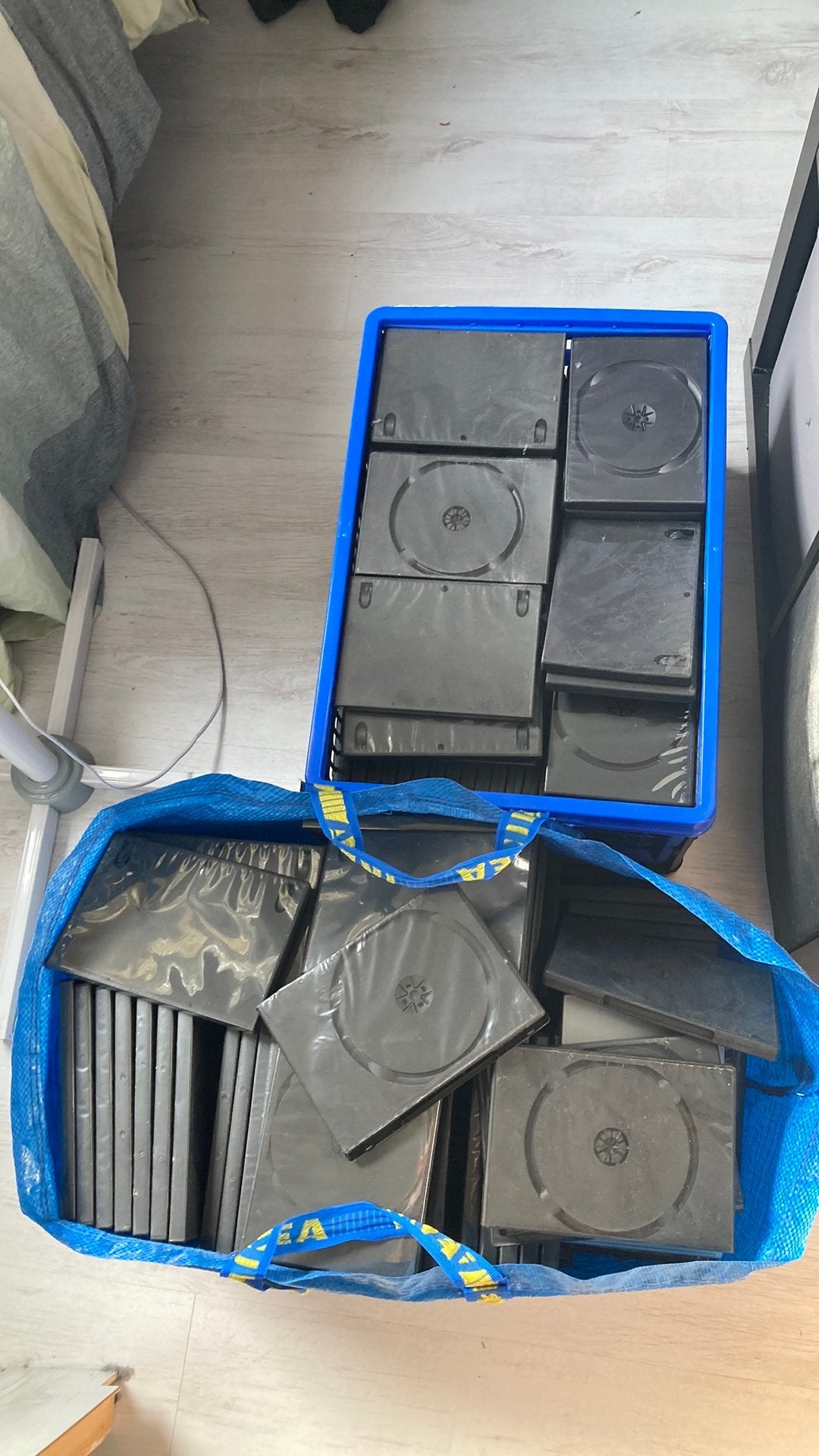 200 lege dvd hoesjes, Cd's en Dvd's, Alle leeftijden, Ophalen, Zo goed als nieuw