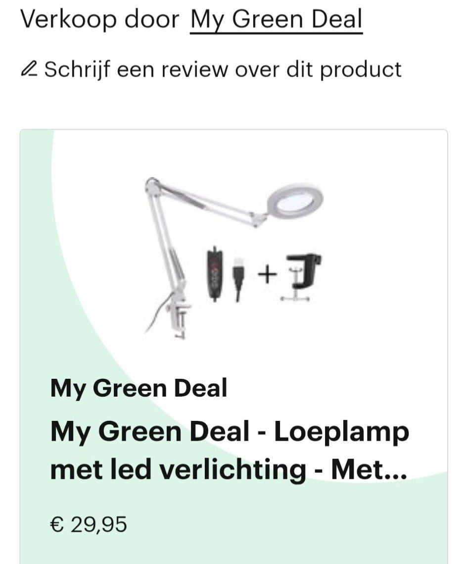 Nieuwe Loeplamp met LED verlichting, Ophalen of Verzenden, Nieuw, Loeplamp