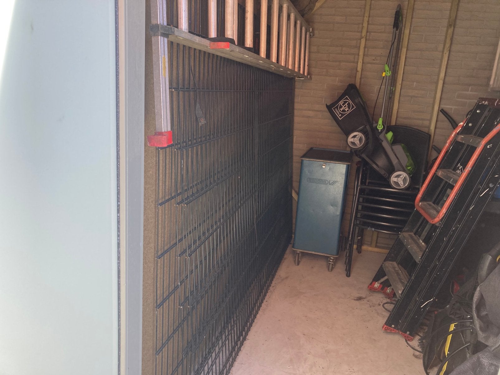 Dubbel staafmat 180 cm zwart, Tuin en Terras, Tuinhekken en Hekwerk, Ophalen, IJzer, Dubbelstaafmat hekwerk