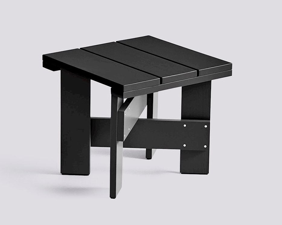 Crate Low Table zwart | Rietveld Originals en Hay, Minder dan 45 cm, Minder dan 55 cm, ., Design
