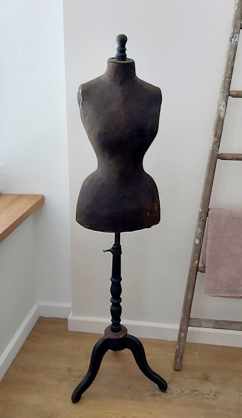 Antieke Franse Wespentaille paspop/Mannequin, Ophalen