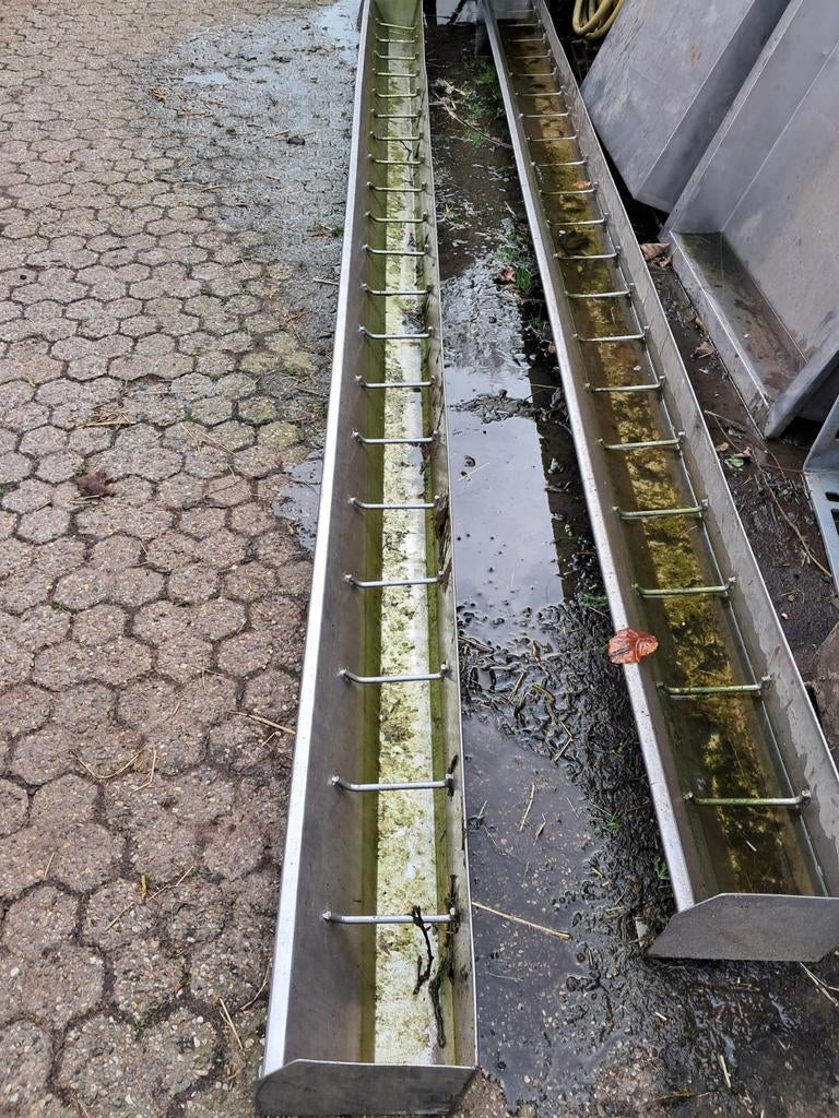 2 rvs voertroggen, Dieren en Toebehoren, Meerdere dieren