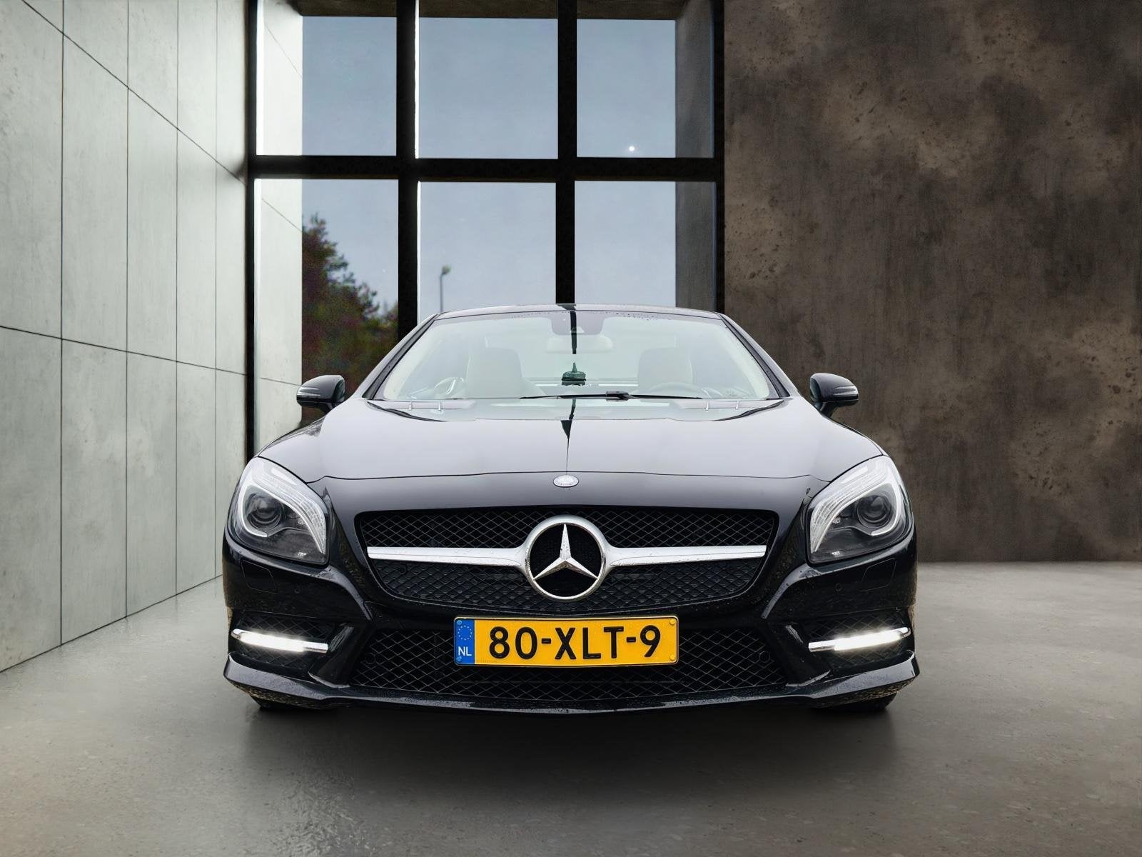 Mercedes-Benz SL 350 AMG Line | Comand Online | Memory paket, Auto's, Gebruikt, Beige, Leder en Stof, Zwart
