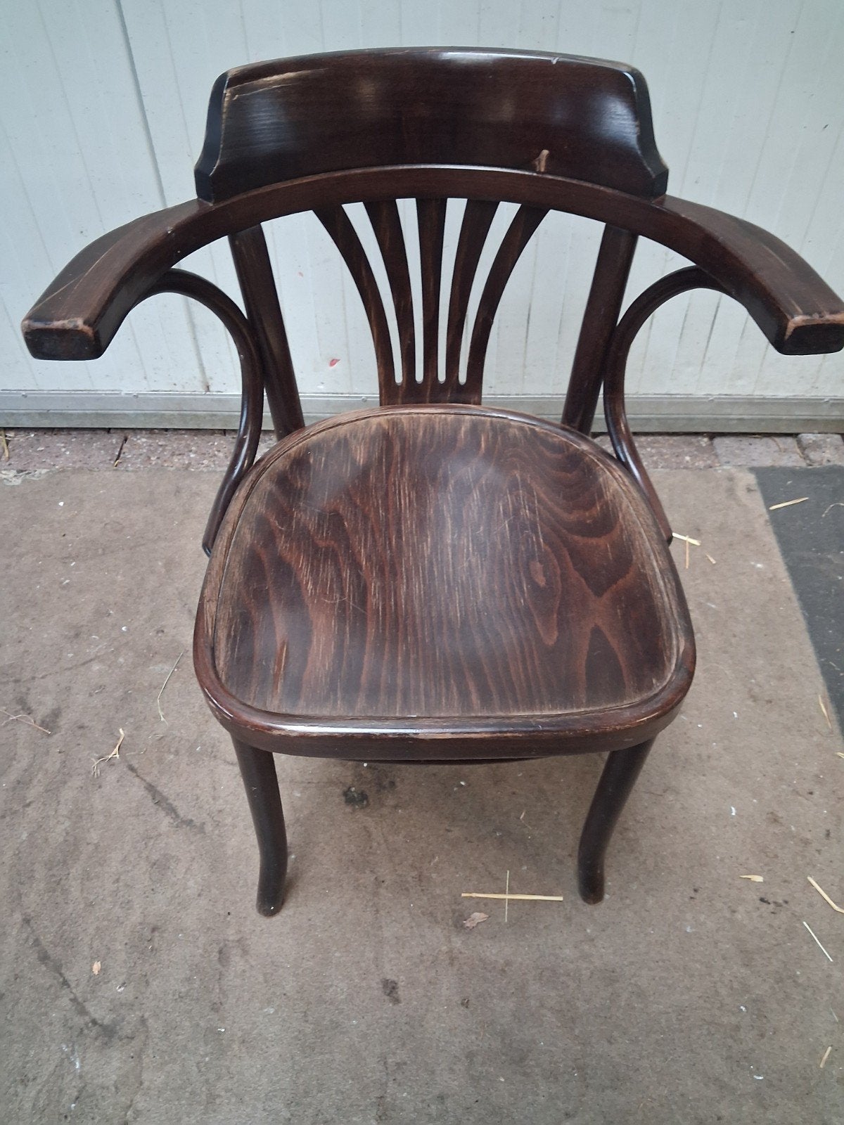 15 stoelen Vintage Thonet Stoel - Donkerbruin Hout, Ophalen