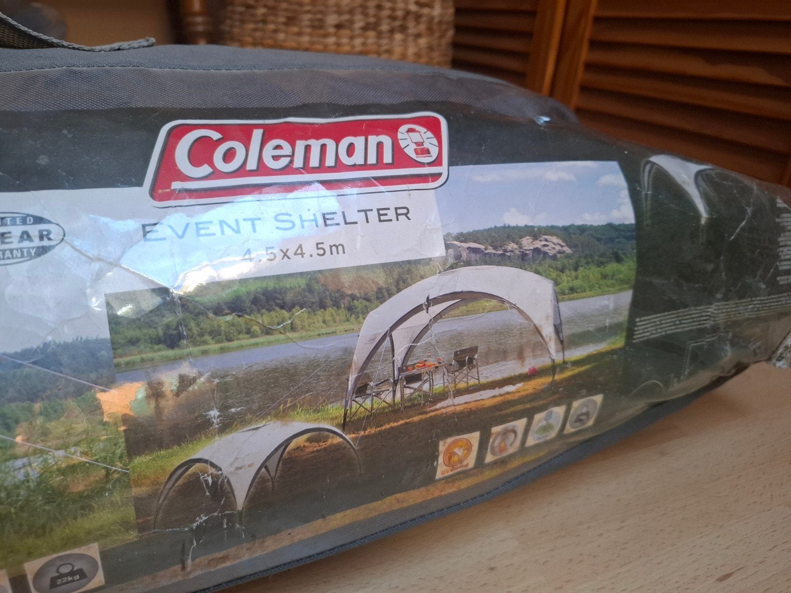 party event shelter tent Coleman 4,5x4,5, Caravans en Kamperen, Ophalen, Gebruikt