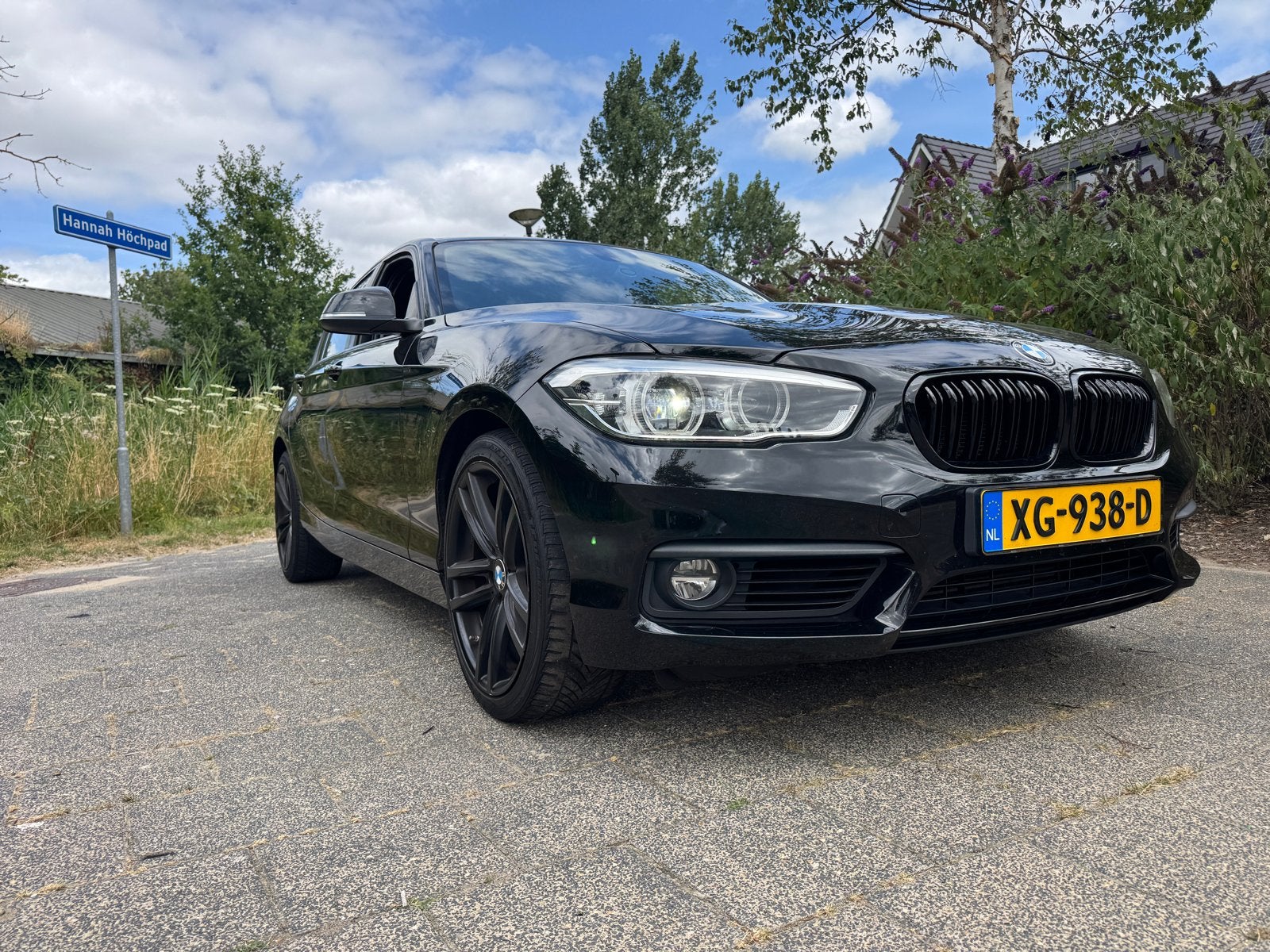 BMW 1-Serie 118i 136pk Aut 2019 Zwart, Auto's, BMW, 1295 kg, Zwart, 650 kg, Particulier