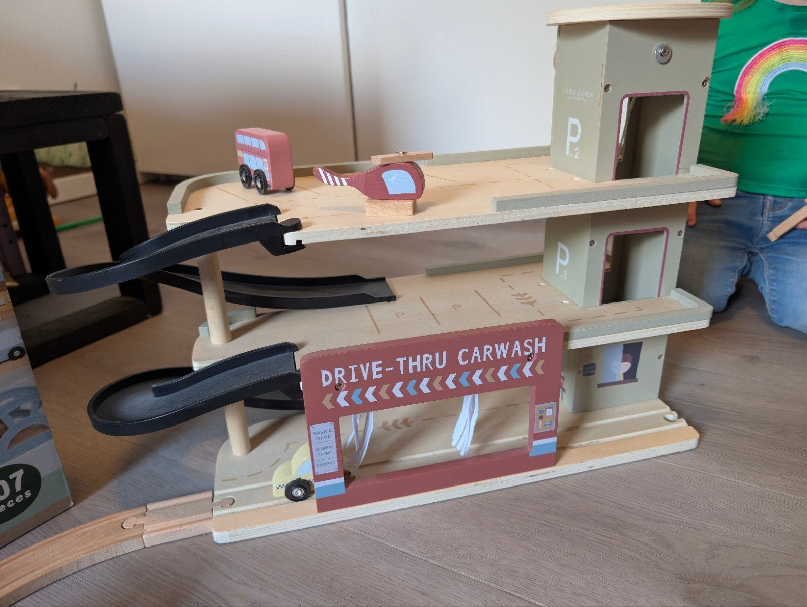 Little Dutch Treinset XXL met uitbreidingen!, Kinderen en Baby's, Speelgoed | Houten speelgoed, Ophalen, Zo goed als nieuw