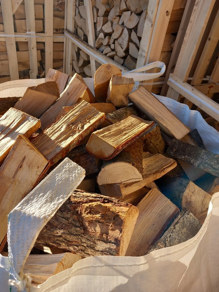 ovengedroogd gemengd haardhout(es,berk,els,haagbeuk), 25 cm., 6 m³ of meer, Ophalen of Verzenden, Blokken
