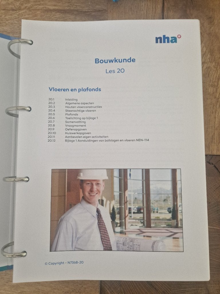 Leer Studie boeken Bouwkunde van NHA opleidingen, Boeken, Zo goed als nieuw, Diverse Auteurs, Beta, HBO