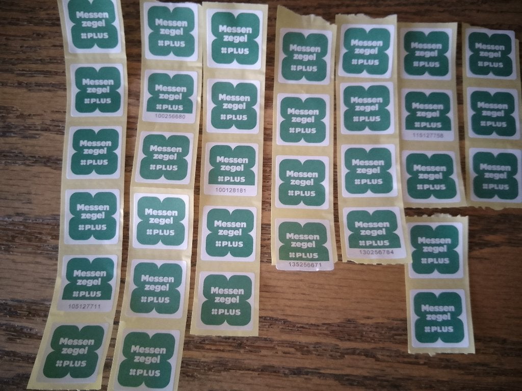 33 Plus Messenzegels, Plus, Ophalen of Verzenden