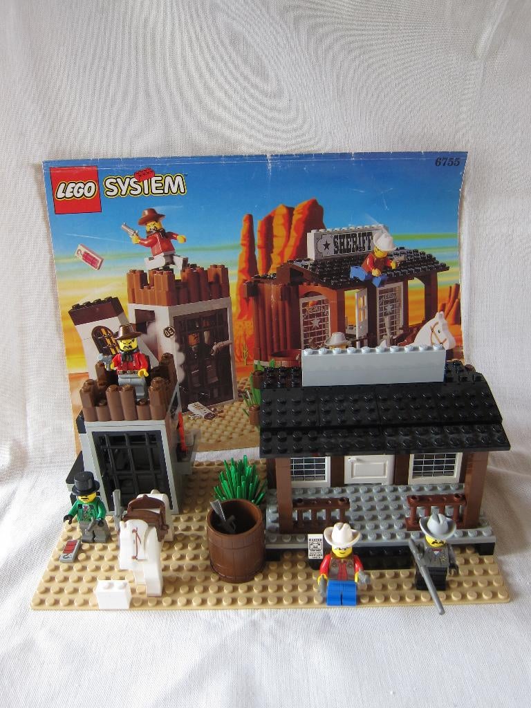 Lego 6755 -Sheriff's Lock-Up - cowboy, Ophalen of Verzenden, Gebruikt, Complete set, Lego