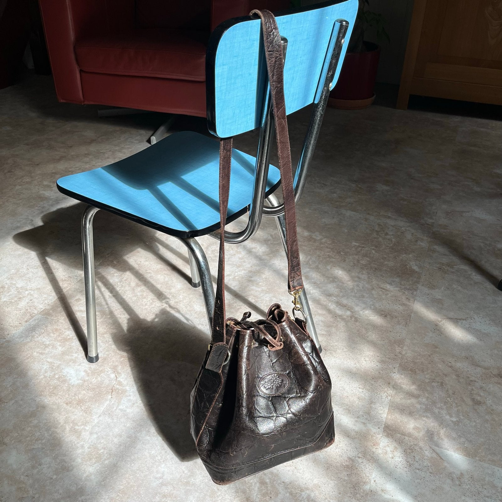 Vintage Mulberry tas, Overige merken, Gebruikt, Bruin, Ophalen of Verzenden