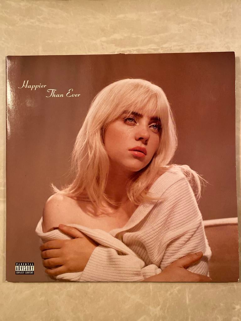 Billie Eilish Happier Than Ever 2LP Vinyl golden yellow, 2020 tot heden, Ophalen of Verzenden, 12 inch, Dubbel-LP