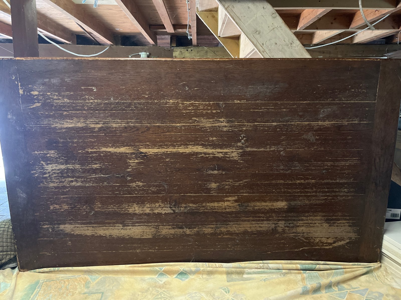 Vintage houten tafel - opknapper, Antiek en Kunst, Ophalen of Verzenden