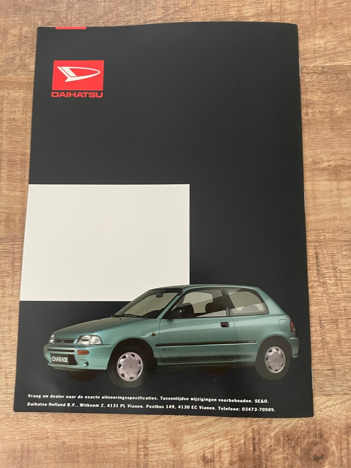 Daihatsu Charade Brochure (Jaren '90), Ophalen of Verzenden, Zo goed als nieuw, Overige merken